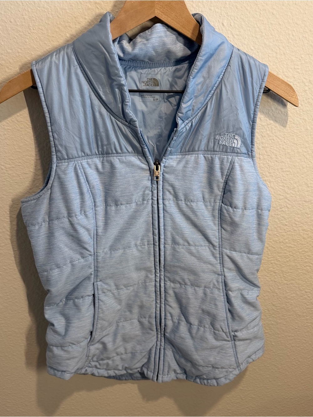 The North Face Women's Pale Blue Quilted Insulated Vest